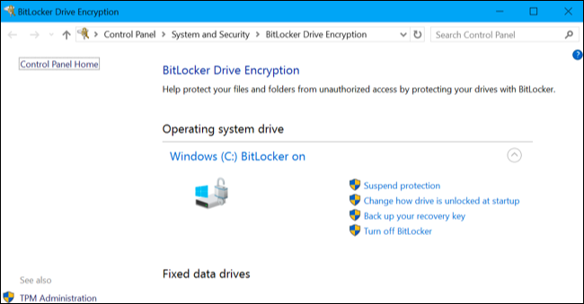 BitLocker Drive Encryption