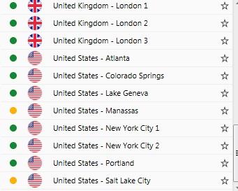 BulletVPN Servers