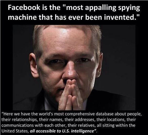 Facebook is the World’s Most Appalling Spying Machine. – Julian Assange