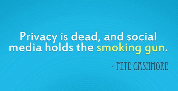 Privacy is Dead, and Social Media Holds the Smoking Gun – Pete Cashmor