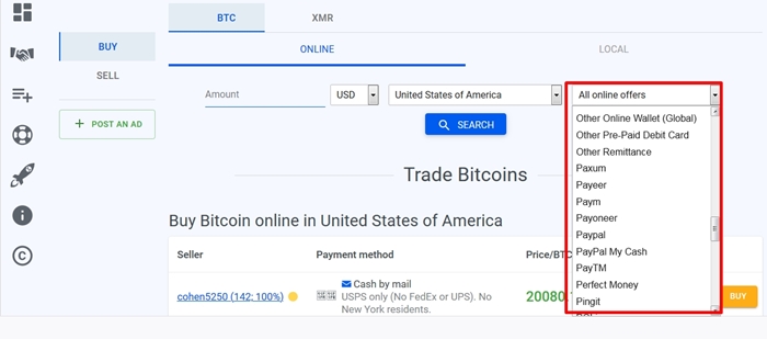 Buy Bitcoins online