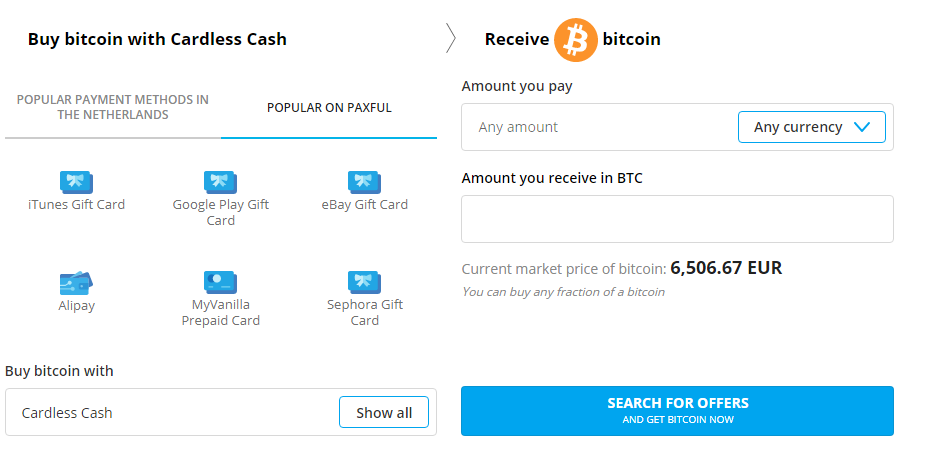 buy bitcoins with cash